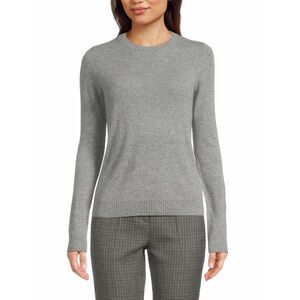 100% Cashmere Long-Sleeve Crewneck Sweater